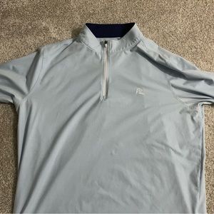 Rhoback light blue 1/4 zip XL